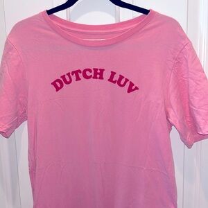 Pink, Men’s Medium, Dutch Luv shirt.